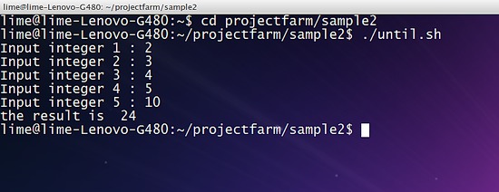 Instruction de boucle until dans le script shell