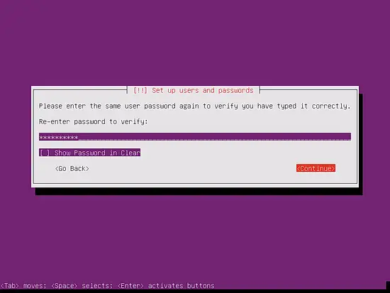 Ripeti la password