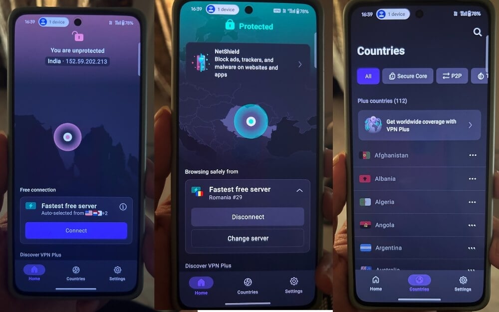 aplicativo proton vpn para android