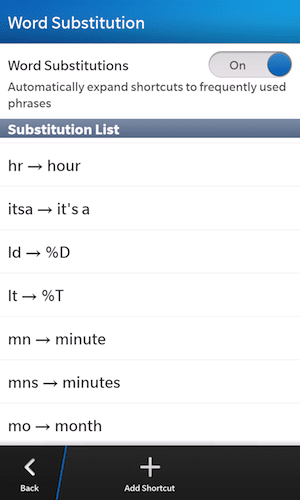 word substitution