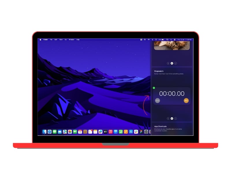 widgets de l'application widgetwall