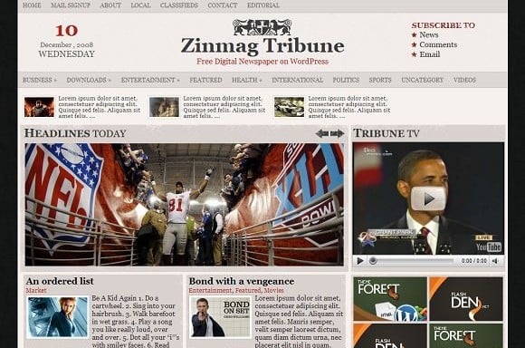 zinmag-tribune-them