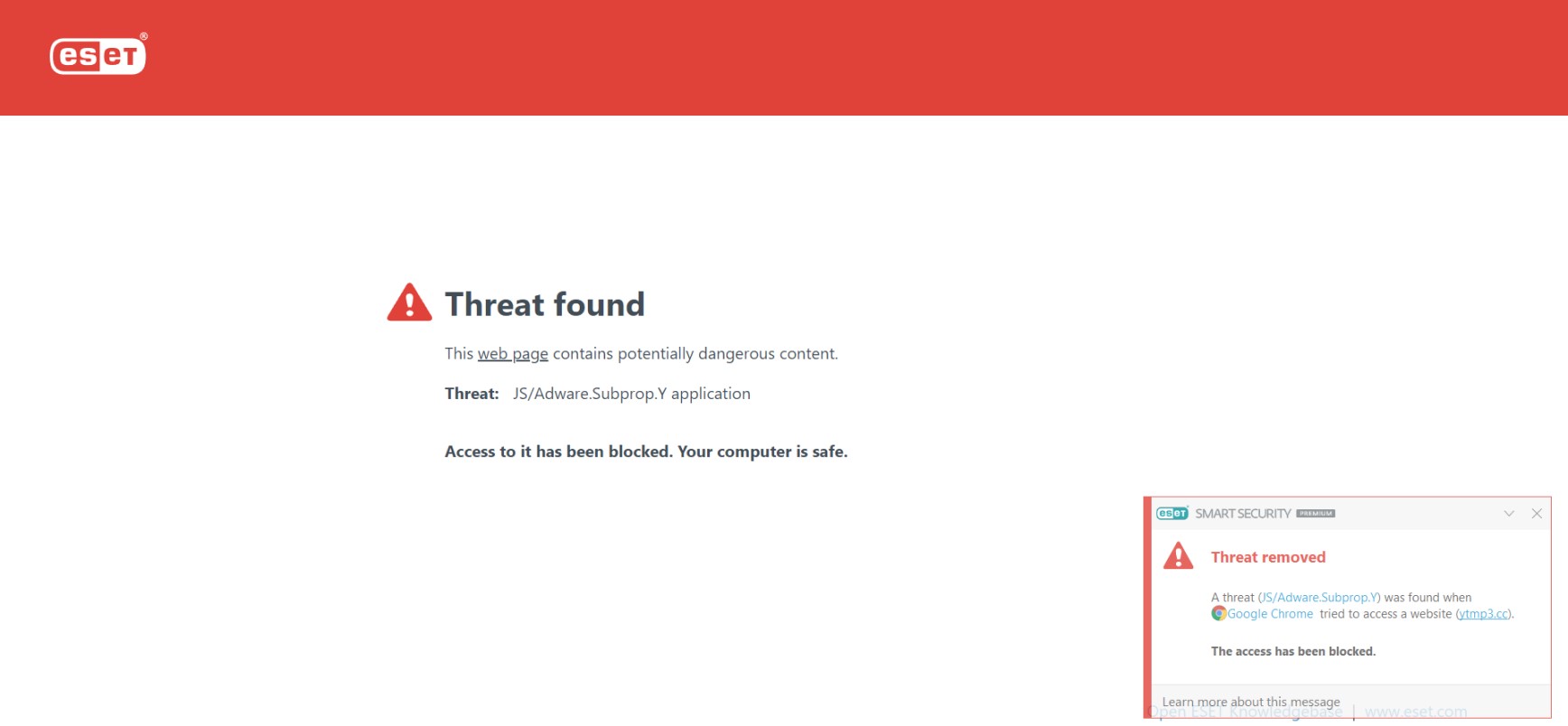 eset smart security website protection