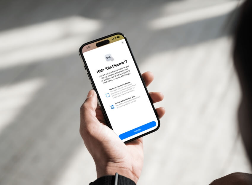 nascondi app su iphone