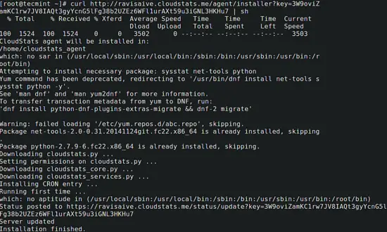 CloudStats im Shell herunterladen
