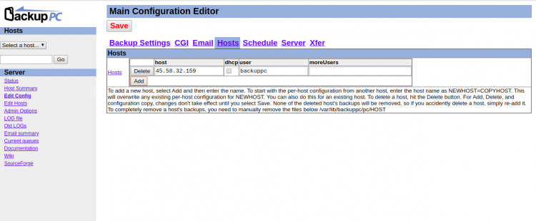 Configurar Hosts