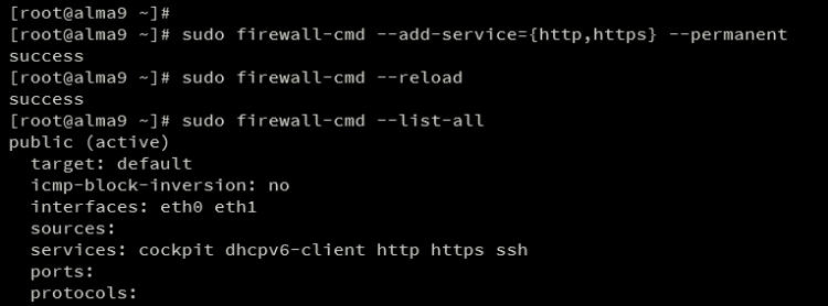 setup firewalld