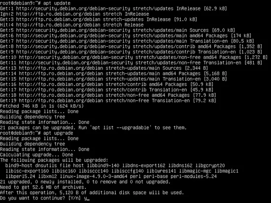 Installer les mises à jour Debian