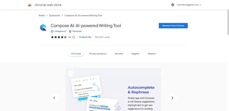 compose ai chrome extension