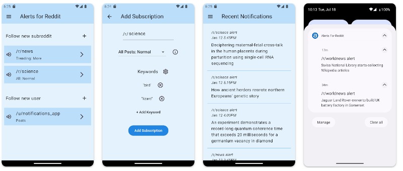 alerts for reddit ap