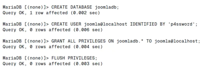 create db user