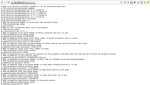 Risultato Metrics