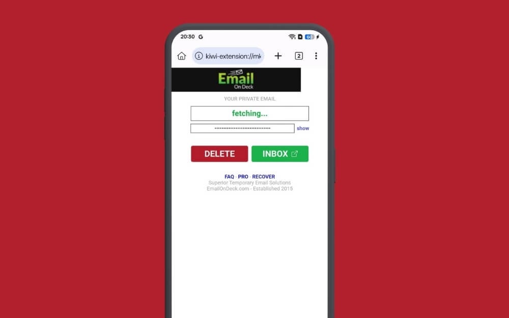 indirizzo email temporaneo