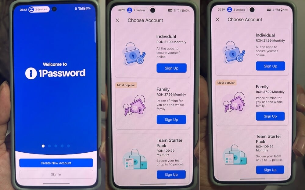 aplicativo gerenciador 1password