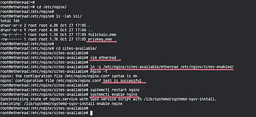 Etherpad за прокси nginx
