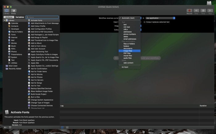 cómo automatizar el cambio de tamaño de imágenes en macos - servicio de automator 4