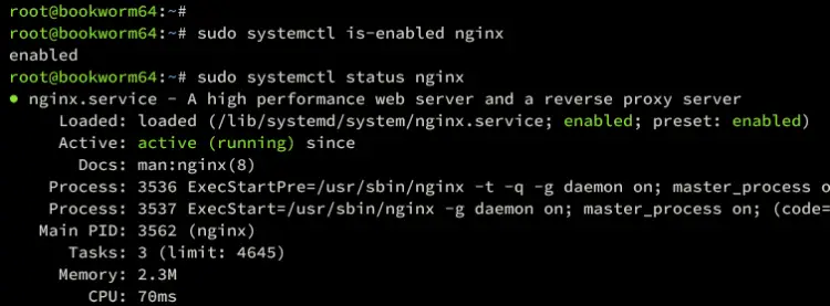проверка nginx