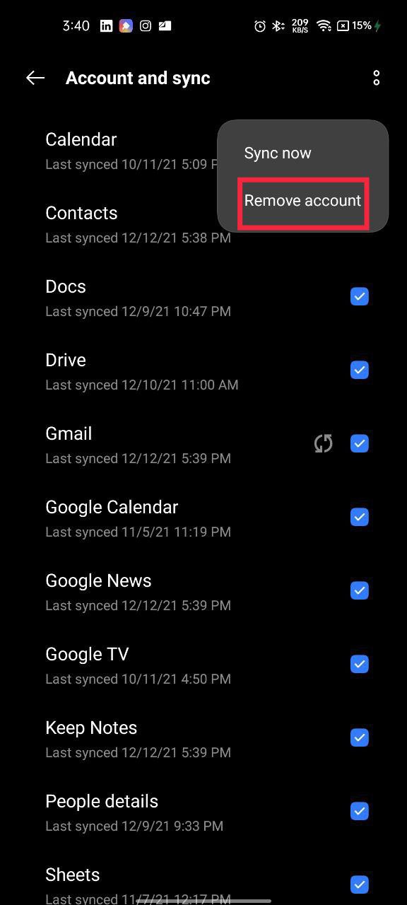 구글에서 로그아웃 android
