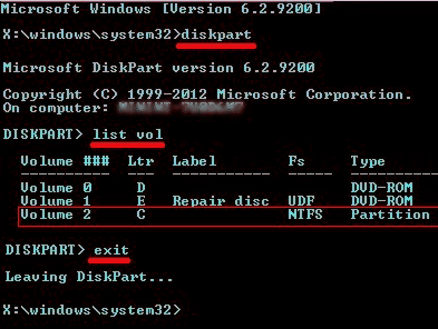 cmd - diskpart