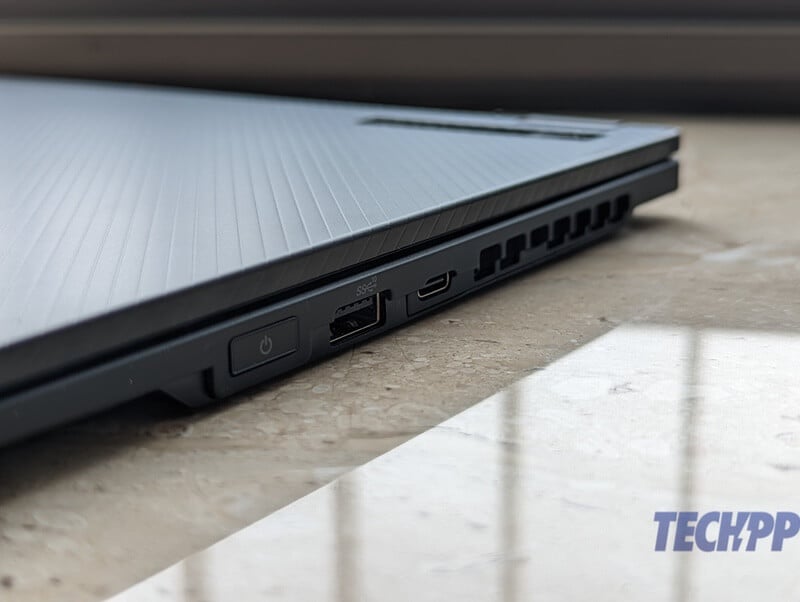 asus rog flow x13 review-ports