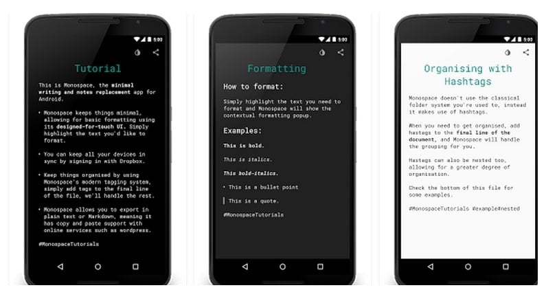 monospace writer