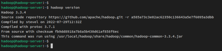 версия hadoop