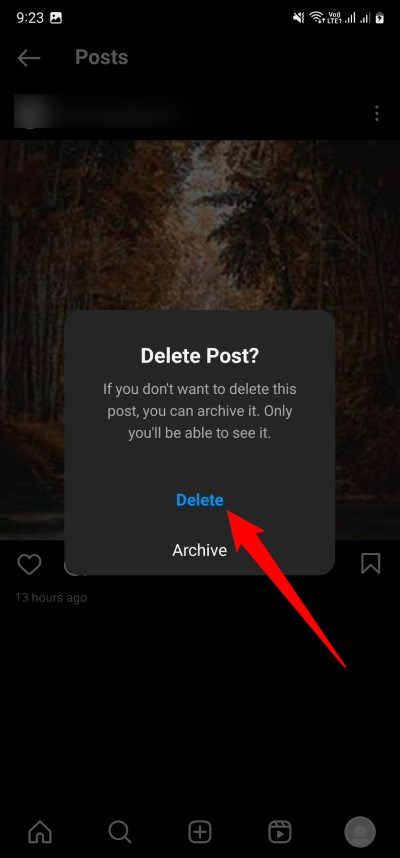 comment supprimer complètement tous vos posts instagram