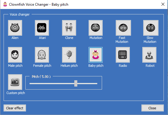 clownfish voice changer app