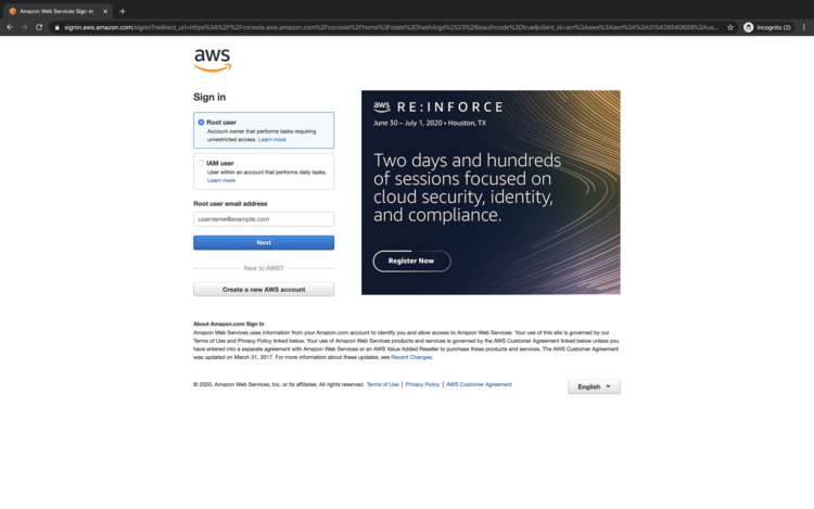 Connexion à AWS