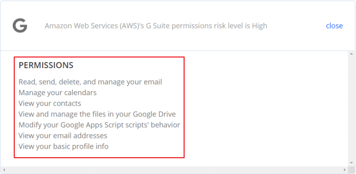 torri data permission