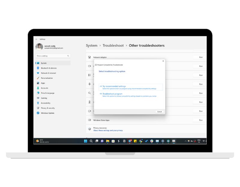 imagen mostrando métodos de solución de problemas de google chrome en windows 11