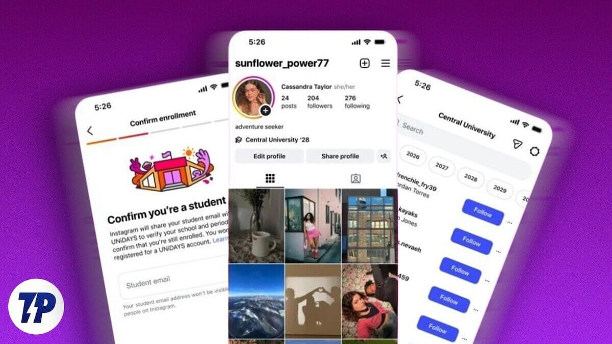 listagens de aulas universitárias do instagram