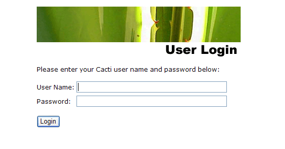 Connexion Cacti