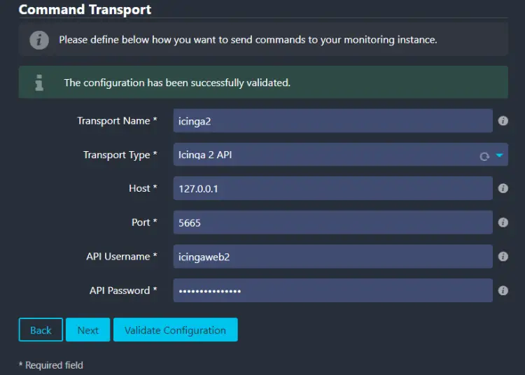 Icinga API-Details