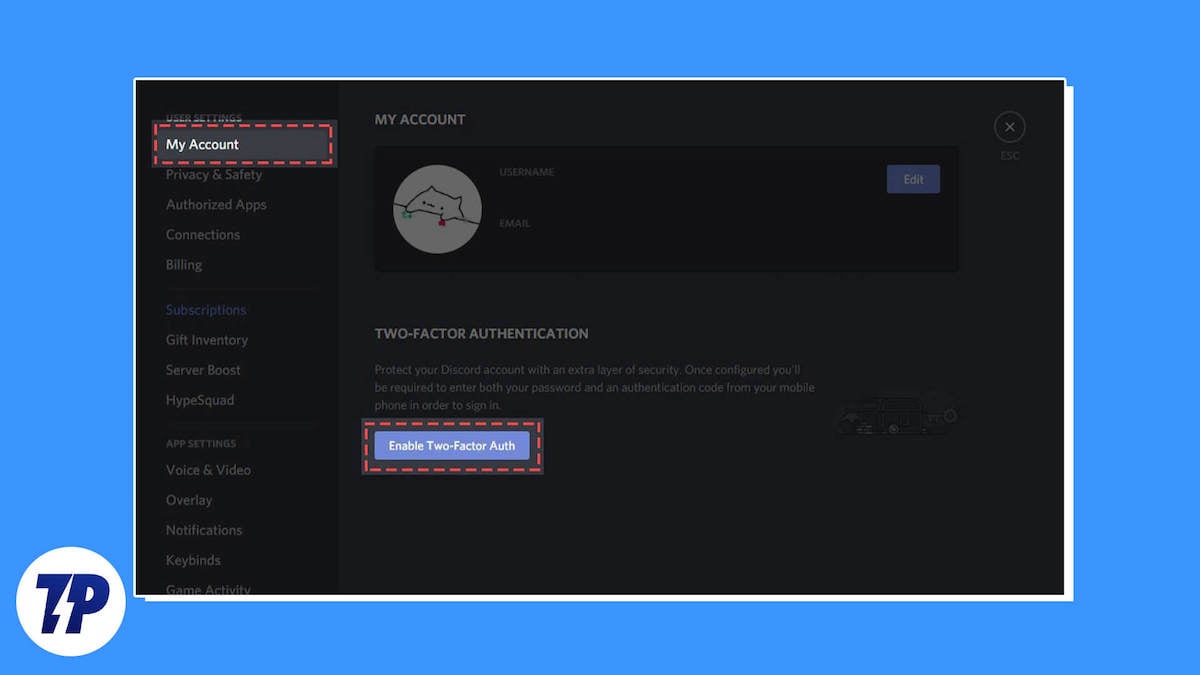 comment activer la 2fa sur discord