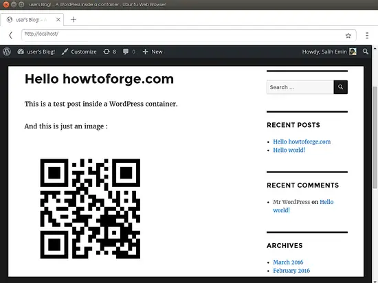 Wordpress dans Docker