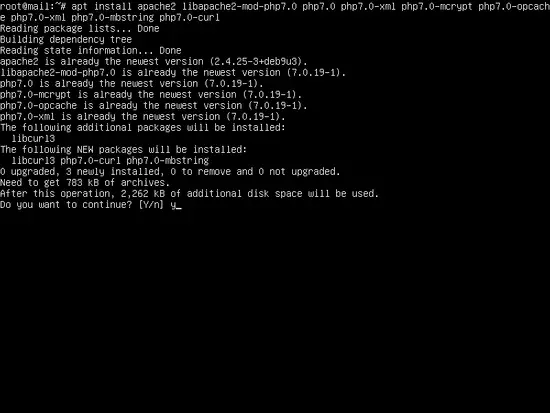 Installer le serveur web Apache