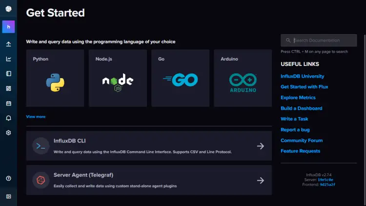 InfluxDB-Dashboard