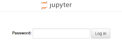JupyterLab-Anmeldescreen