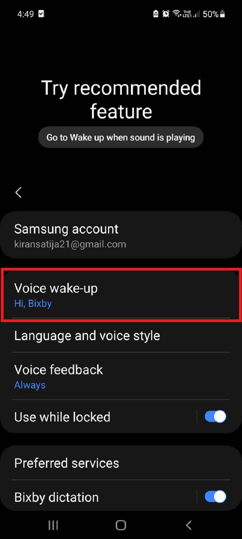 prendre une capture d'écran en utilisant bixby 3