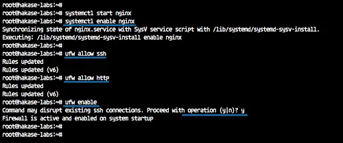 Configurazione del firewall UFW