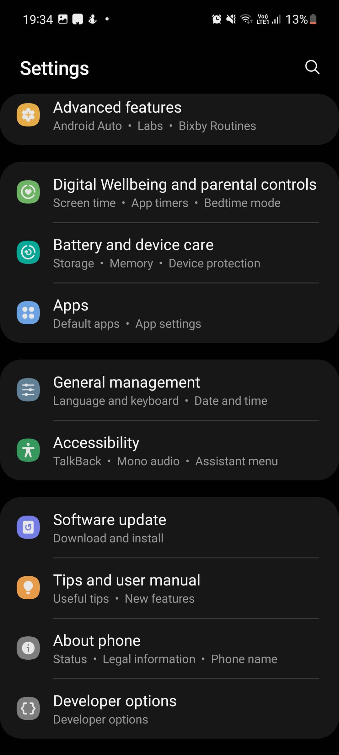 Entwickleroptionen Android