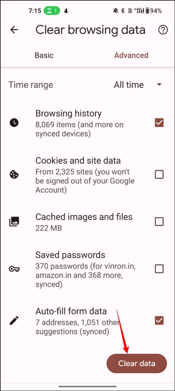 limpar cache de navegação do google chrome
