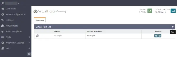 OpenLiteSpeed Virtuelle Hosts Zusammenfassung