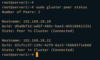 état des pairs server2