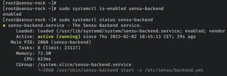 sensu backendを確認