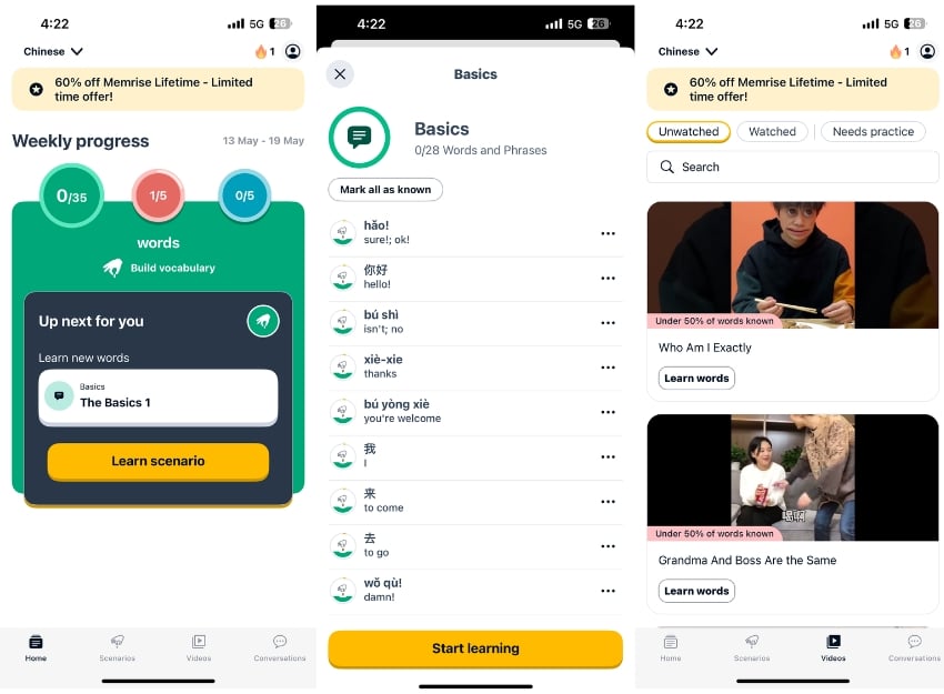 memrise Sprachlern-App