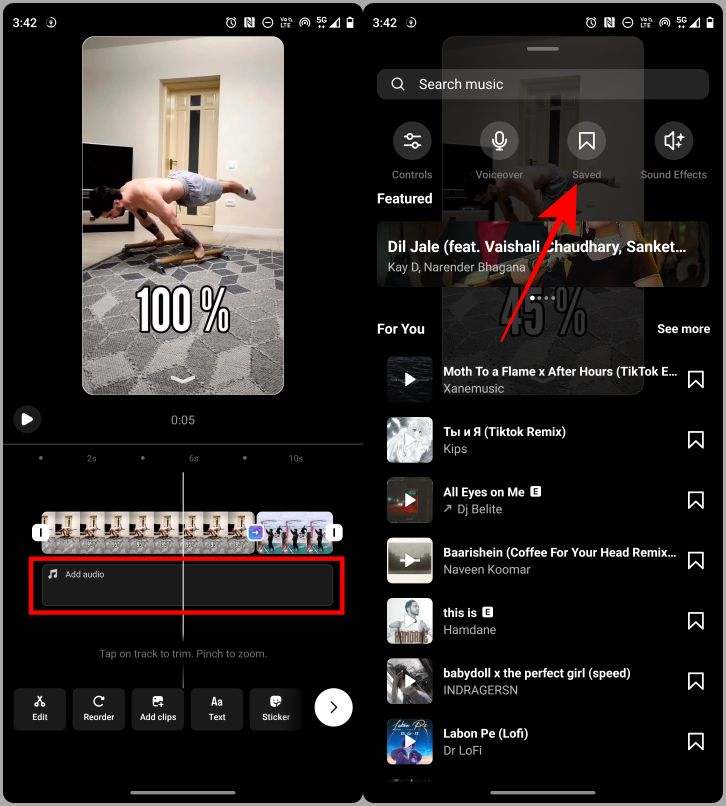 ajout de musique aux reels sur instagram