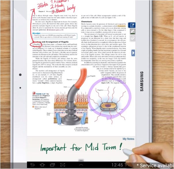 印象的な機能を備えたサムスンのGalaxy Note 10.1 - notessss