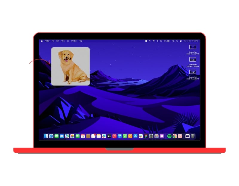 widgets de l'écran d'accueil macos